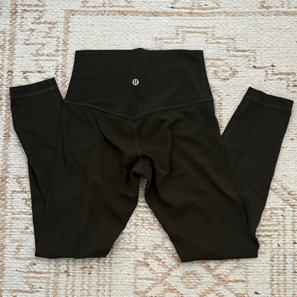 Lululemon Dark Olive Align Leggings - Picture 1 of 5